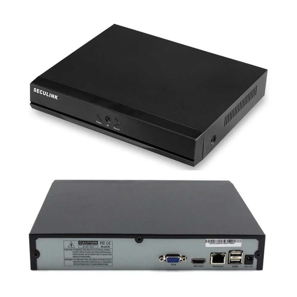 

Seculink 4CH 8CH 16CH 4MP/5MP CCTV NVR ONVIF Network Video Recorder HDMI VGA H.265 Compression P2P Remote Access Mobile-App