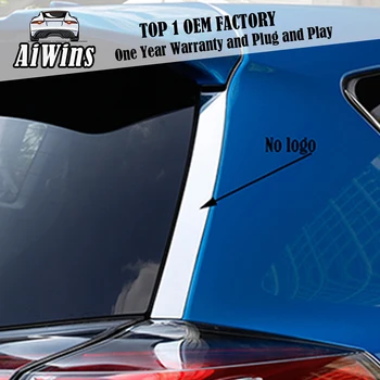 

Car Styling Rear Window Side Wing Sticker Trim For Toyota RAV4 2014 2015 2016 20017 back door Exterior Decoration Accessories