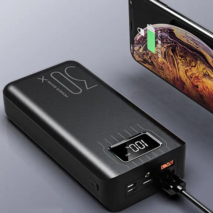 3 USB Горячая 30000mah внешний аккумулятор повербанк банк силы портативный мобильный телефон зарядное устройство для Xiaomi Mi iphone samsung