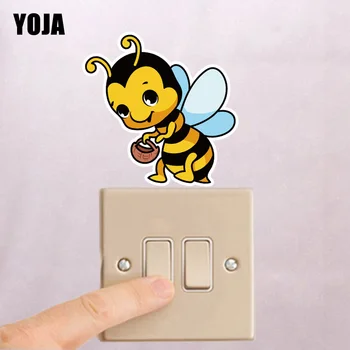 

YOJA Lovely Bee Wall Sticker Colour Switch Decal Children Room Home Decor PVC 12ss0208