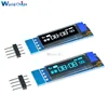 0.91 Inch DC 3.3V 5V 128x32 IIC I2C Blue OLED LCD Display Module 0.91