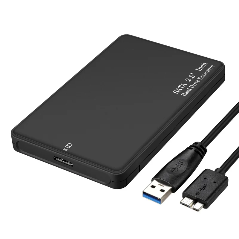 2,5 дюймов USB 3,0 SATA HDD Box HDD жесткий диск внешний жесткий диск HDD корпус черный чехол