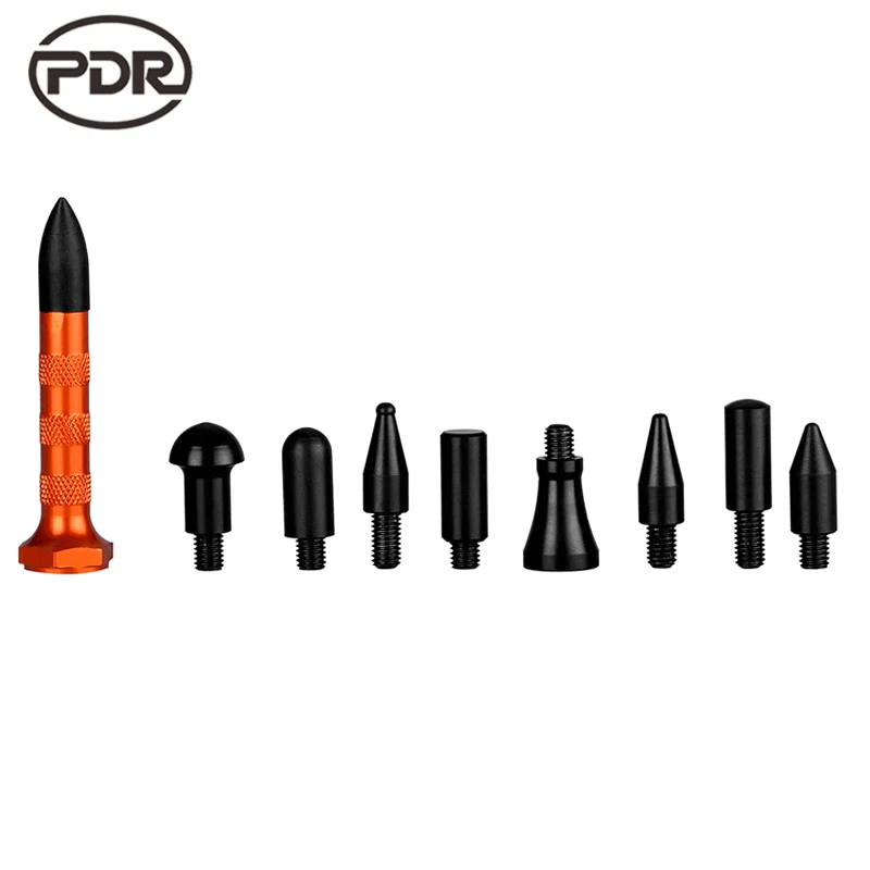 PDR безболезненные Инструменты для ремонта вмятин, набор инструментов для удаления града, ручка с 9 головками, набор инструментов для удаления вмятин - Цвет: 9 head pen