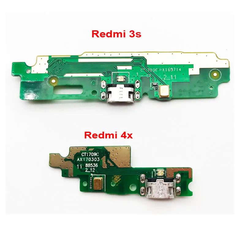 Для Xiaomi Redmi 3 3S 4X зарядная док-станция порт USB зарядное устройство разъем PCB микрофон микрофонная плата гибкий ленточный кабель