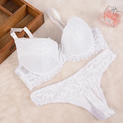 bra and brief sets [Cheap]New 2016 Lace Embroidery Bra Set Women Plus Size Push Up Underwear Set Bra and Panty Set 32 34 36 38 ABC Cup For Female cotton bra and panty sets Bra & Brief Sets