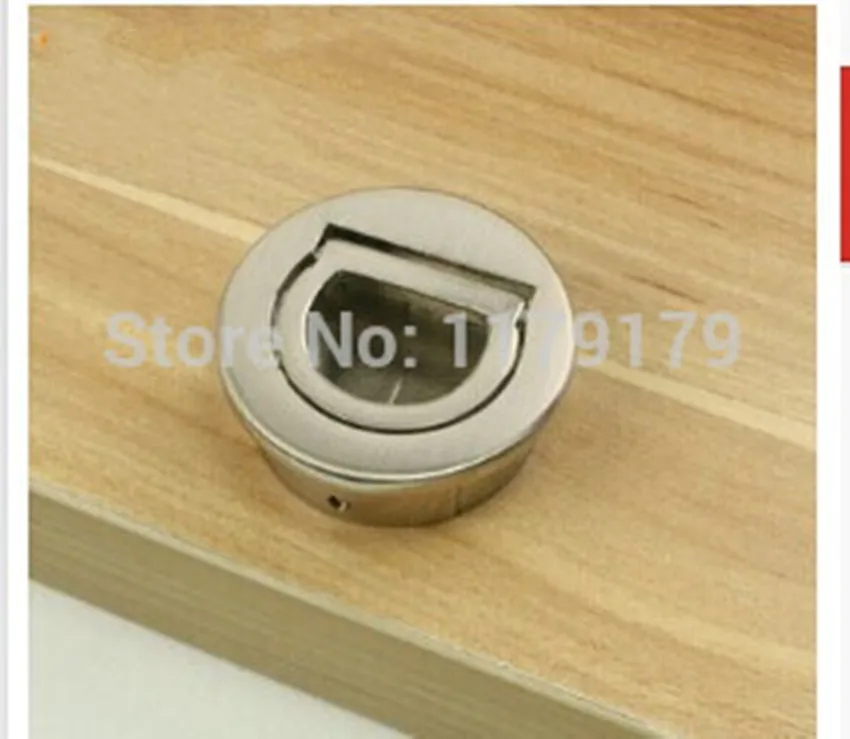 Modern Simple Flush Handlesstain Nickel Drawer Cabinet Pulls Knobs