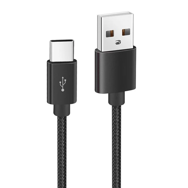 Кабель usb type-C для быстрой зарядки, кабель USB C, 3 м, быстрая зарядка, type-C, 2 м, для передачи данных, для мобильного телефона, 3 А, зарядное устройство для samsung, Xiaomi, mi6, huawei - Тип штекера: Black