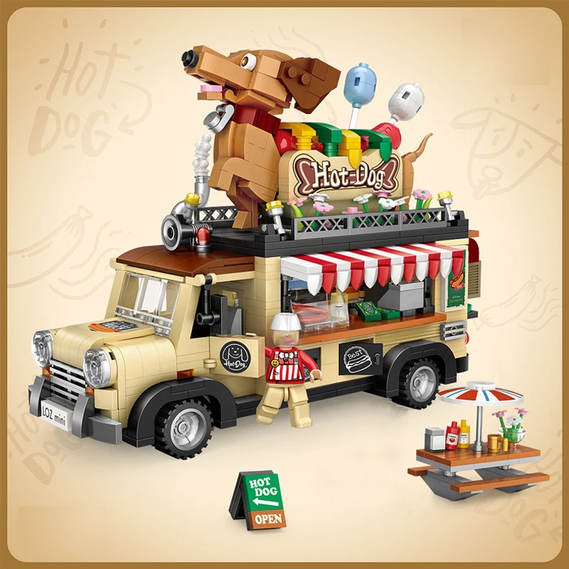

loz blocks mini building blocks bricks police house set gift toys for children kids block game mechanical Racing car