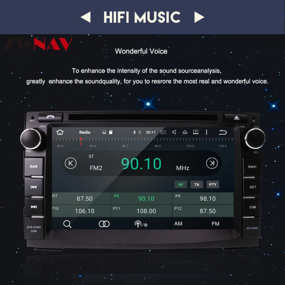 Excellent Android 8.0 Car DVD Player GPS Navigation Multimedia for Kia Ceed 2010 2011 2012 Auto BT RDS Radio Audio Video Stereo Octa 8Core 2