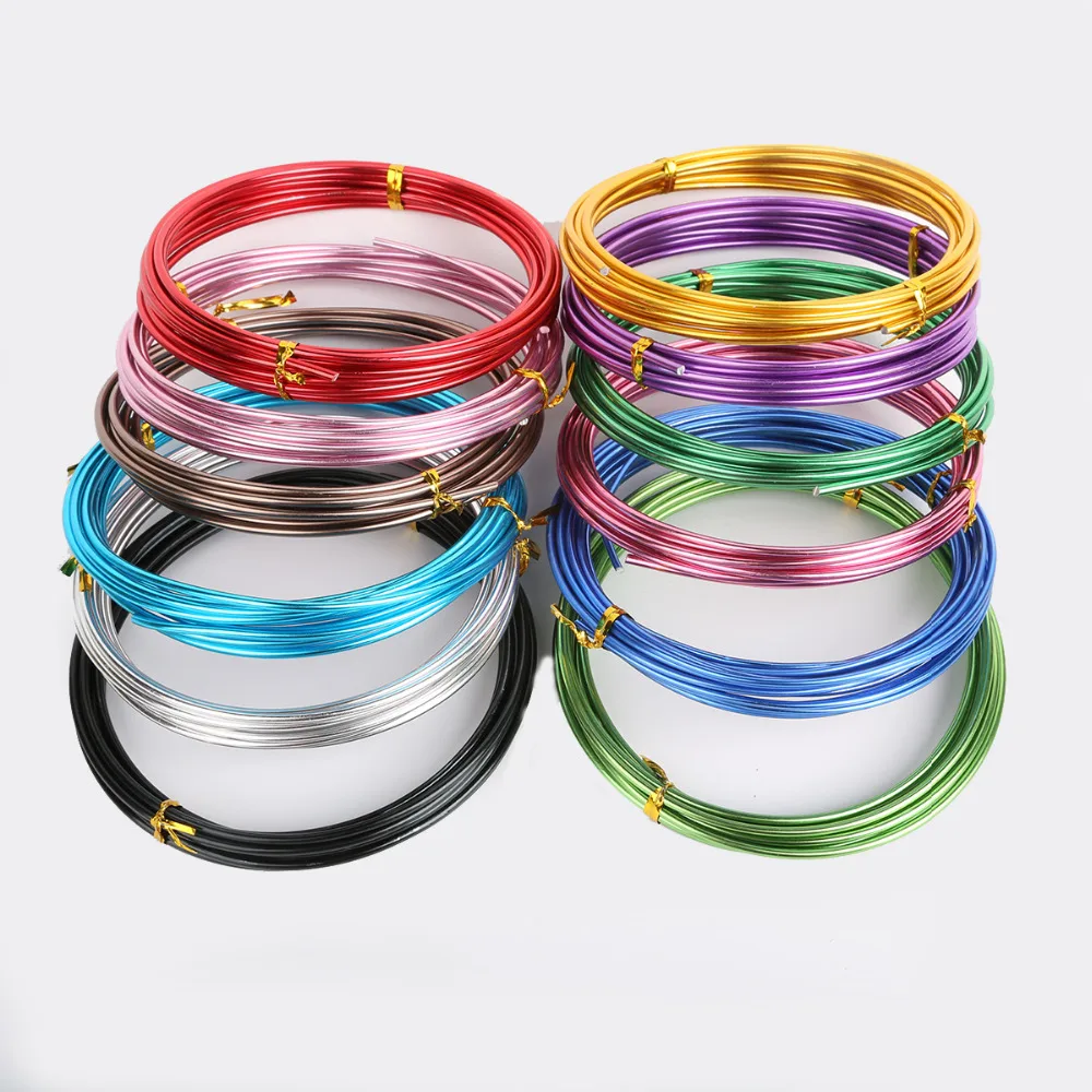 Aluminum Wire 3-10 Meters Anadized Round 1mm/1.5mm/2.5mm Versatile Painted For DIY Jewelry Findings