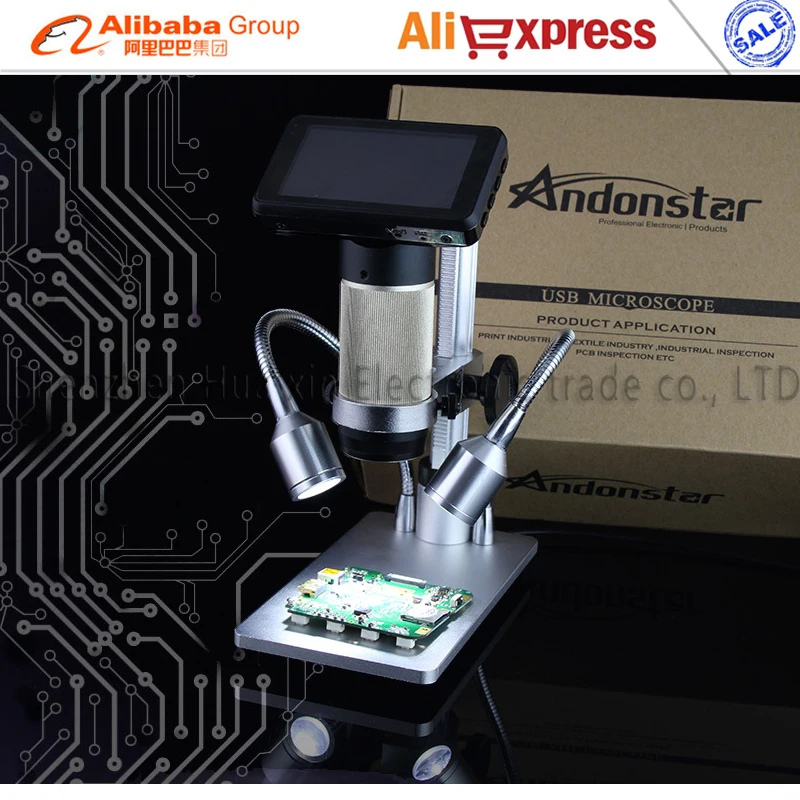 

Newest HDMI microscope Industrial microscope with Metal stents for phone motherboard BGA soldering repair