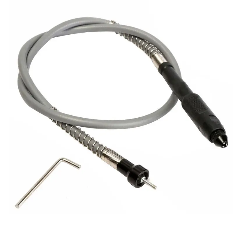 

OOTDTY Extension Cord Flexible Shaft Rotary Grinder Tool + M8 Keyless Chuck for Dremel