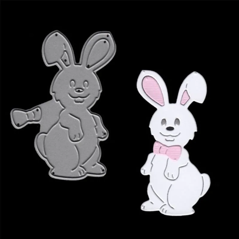 

Cute Clever Rabbit Metal Cutting Dies Stencils For DIY Scrapbooking Decorative Embossing Handcraft Die Cutting Template 2018 New