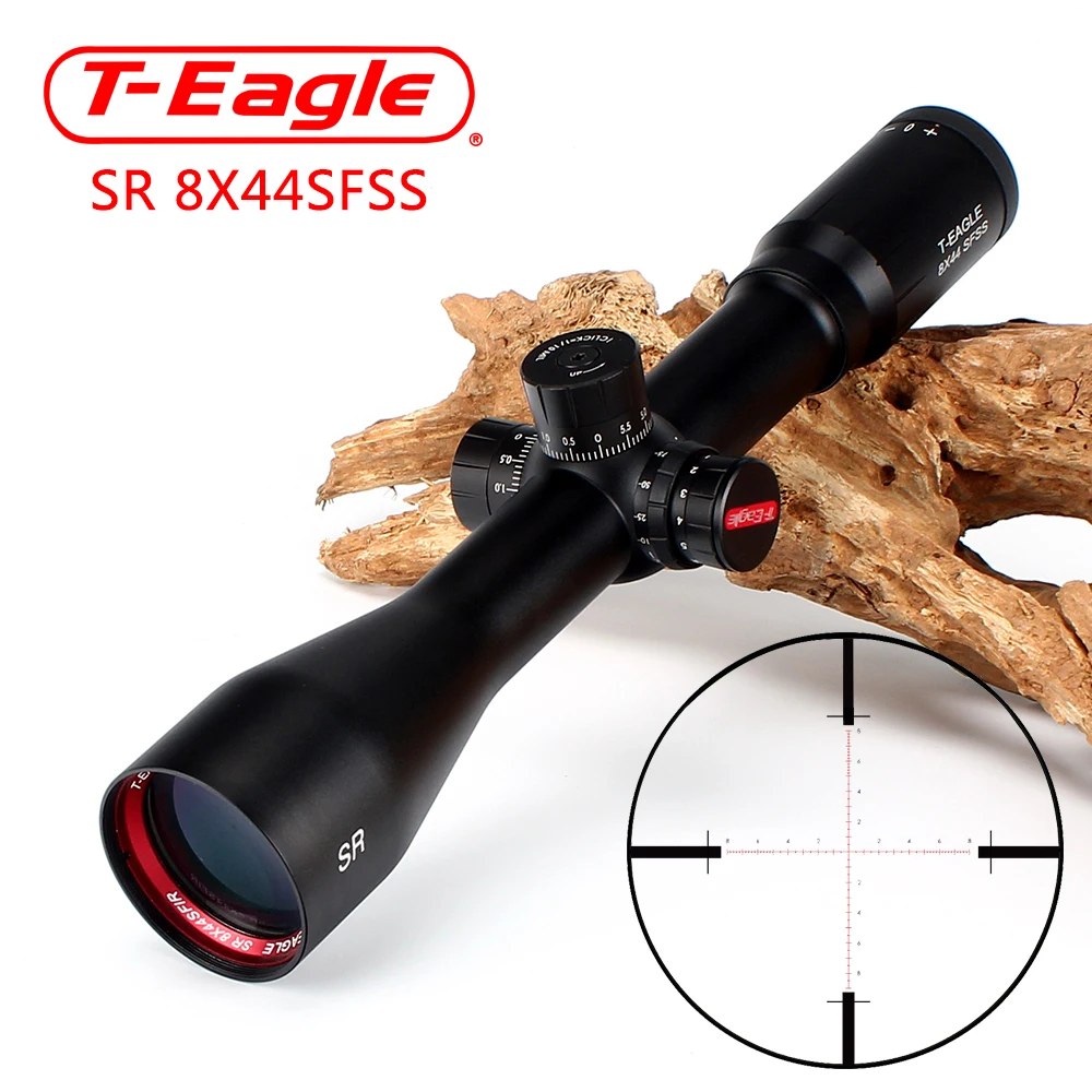 T Eagle SR 8X44 SFSS охотничьи прицелы боковые Параллакс стеклянные Выгравированные