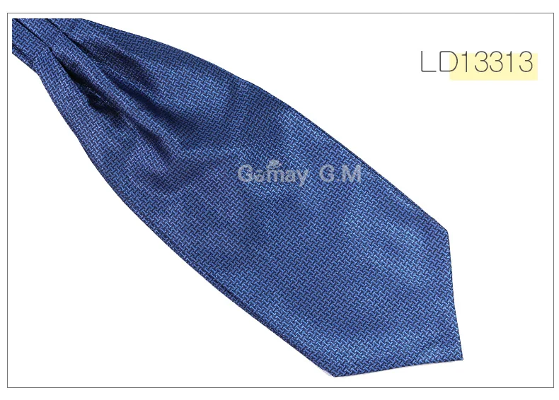 Ascot Tie Cravat Luxury Mens dots Neck Tie Self Tie for Men Wedding Neckties - Цвет: LD13313