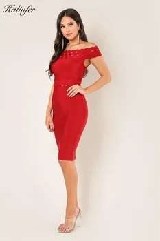 

Sexy Bandage Dress Women Multicolor ShortSpaghetti Strap Bodycon Mini Club Party Dress Vestidos Fashion Slash Neck Summer Dress