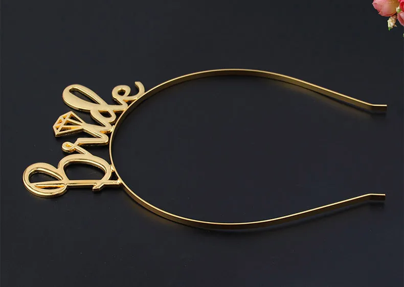 2018 New Bride Large alphabet hair hoop Head hoop of flower child head ornaments for European wedding guests Fashion Jewelry