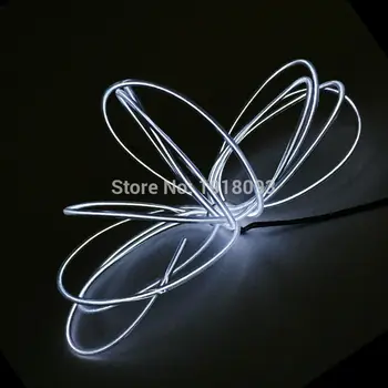 

With Craft Modelling Decor 10 Color Select 3.2mm 10M Flexible EL Wire Cable Neon Light tube by DC5V USB drive Holiday lighting