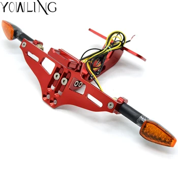 

For Honda CBR250F CBR250R CBR300R CBR500R CBR600F CBR650F CBR600RR CB400 CB500F CB500X NC700 CNC License Plate Bracket Holder