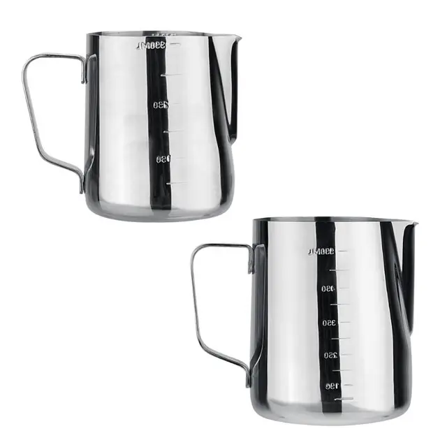 Cheap 350ML/600ML Stainless Steel Espresso Coffee Milk Cup Mugs Thermo Steaming Frothing Pitcher