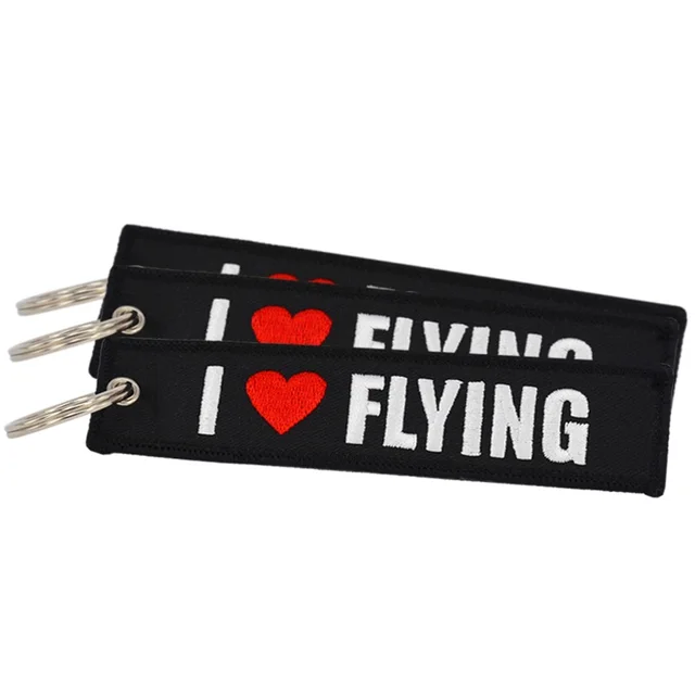 3Pcs/lot Remove Before Flight Keychains For Aviation Gifts Embroidery Customize Keychains Keyring key Holder Cars Sleutelhanger Style16