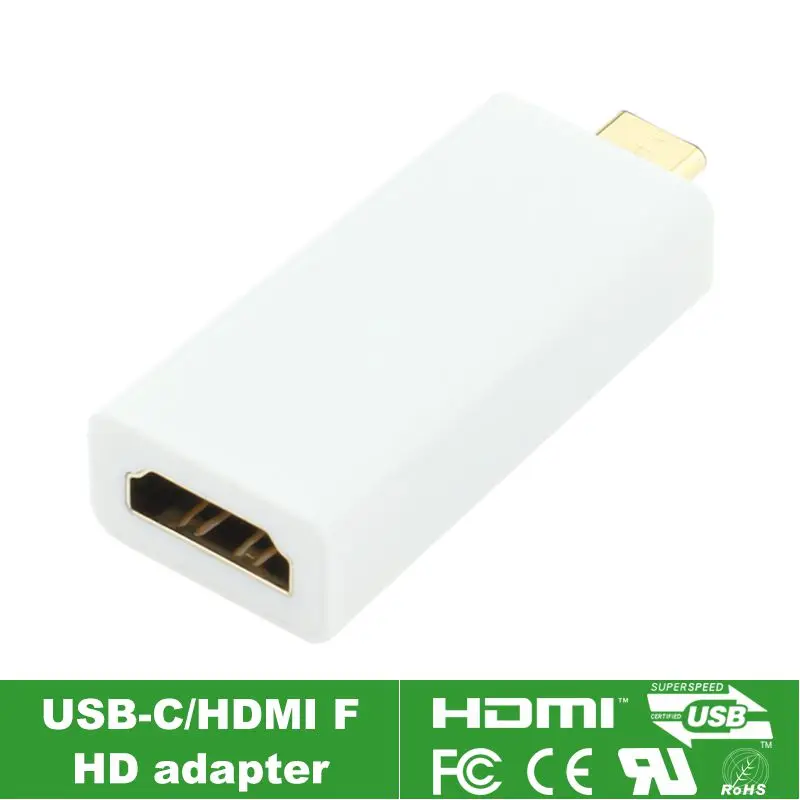 

(50pieces/lot) HDMI 4K x 2K USB-C USB 3.1 Type C Male to HDMI Female Adapter Connector ,Type-c Converter By DHL Fedex