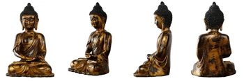 

13" Buddhism Bronze Copper Fane Tathagata Buddha Sakyamuni Amitabha Statue
