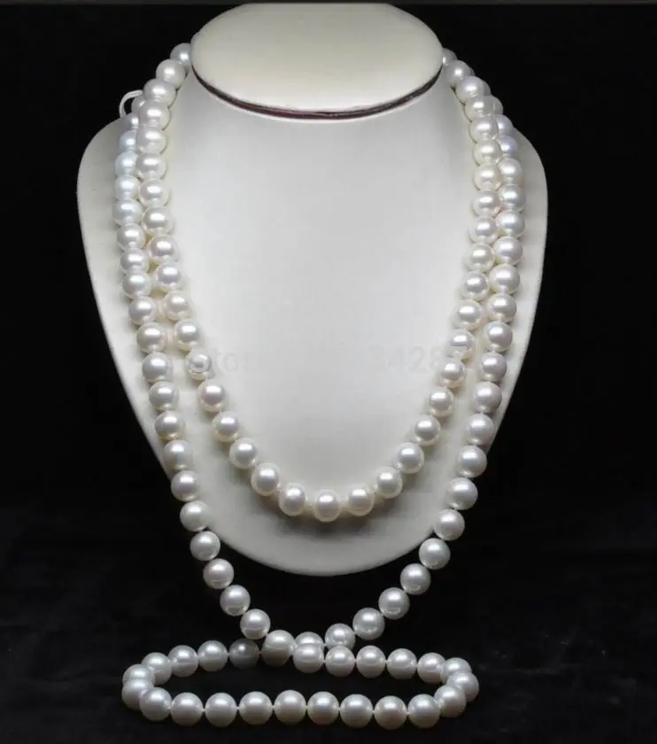 

FREE SHIPPING>>>@@ > Natural AAA GRADE 7-8MM WHITE PEARL NECKLACE 76" Long
