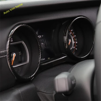 

Lapetus Dashboard Instrument Gauge Screen Ring Cover Trim Fit For Jeep Wrangler JL 2018 2019 2020 ABS / Red / Carbon Fiber Look