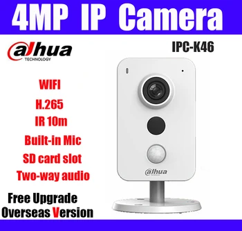 

DH IPC-K46 4mp ip camera mini wifi h.265 two way talk IR detection SD card slot webcam cctv 2k built in mic network camera