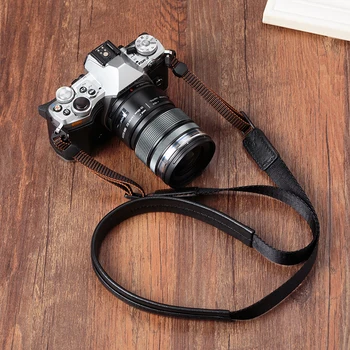 

LXH Handmade Genuine Leather Camera Neck Strap Camera Shoulder Sling Belt For Canon Nikon Sony Fujifilm Olympus Leica Pentax