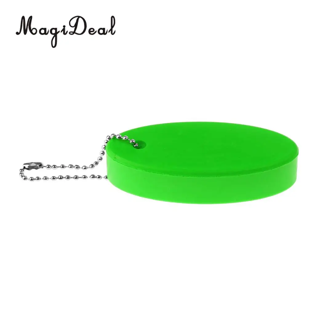 MagiDeal Marine Water Sport Foam Floating Oval Keychain Keyring Water Key Float for Kayak Canoe Rafting Boat Sailing Surfing Acc