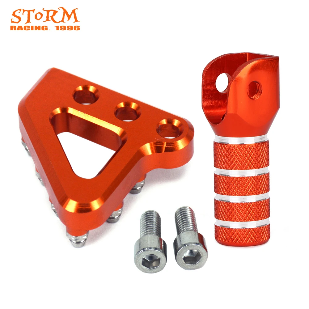 Rear Brake Pedal Step Plate Gear Shifter Lever Tips For KTM EXC SX XCF duke125 200 390 990 950 ADVENTURE 690 DUKE SMC 690 ENDURO