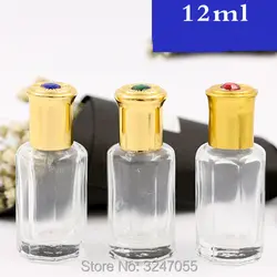 12ml40pcs/lot пустой Стекло косметический крем хранения бутылки, путешествия Портативный крен на дух контейнеров, профессиональный Макияж