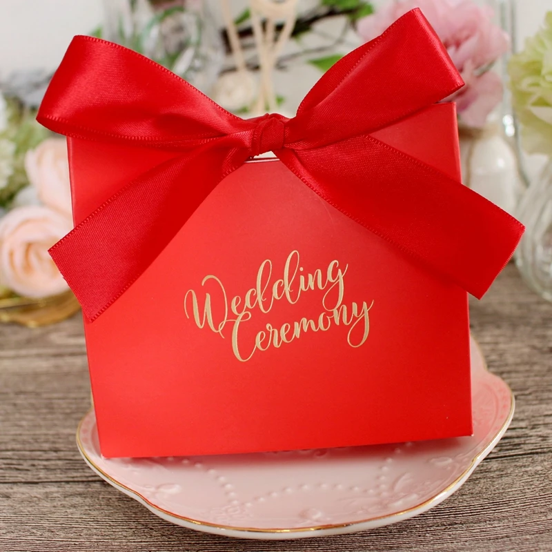 Маленькая темно зеленая коробка конфет с лентой 10 шт./лот|box with ribbon|box boxbox gift box |