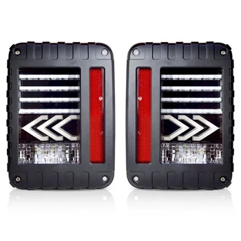 

For jeep taillight LED Rear Tail Lights Brake Reverse Turn Signal Pair Lamps for Jeep Wrangler JK 07-17