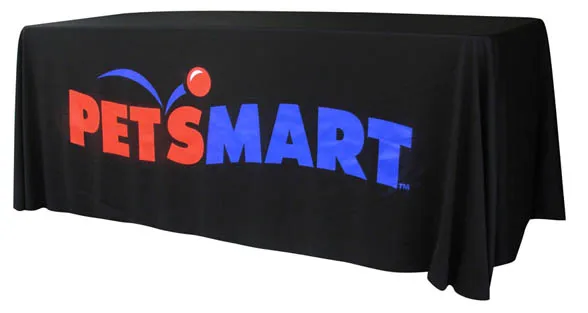 trade show tablecloth with logo