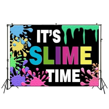 

Unicorn Slime Party Backdrop Glitter Slime Birthday Party Photography Background Photobooth Photo Backgrpund Studio Props W-2167
