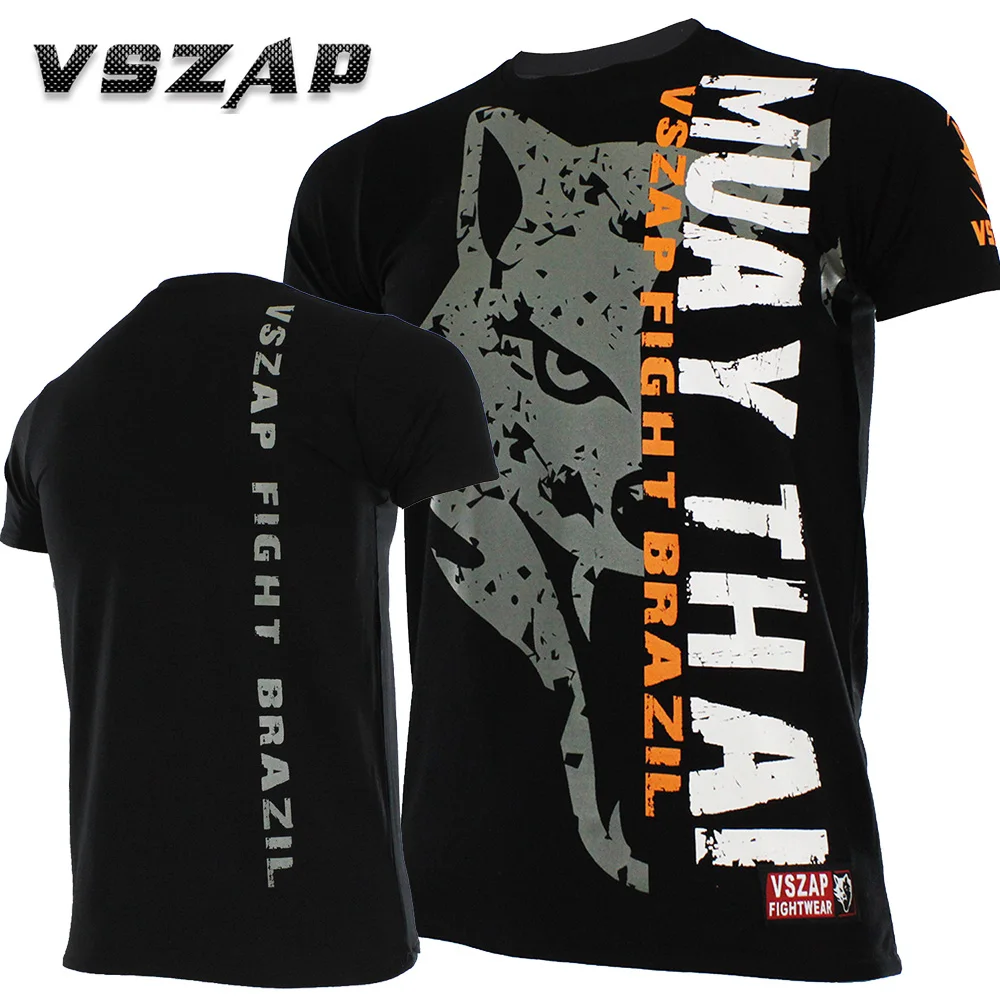 

Muay Thai VSZAP FIGHT BRAZIL MMA Jerseys Boxing Team t Shirts Running