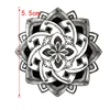 Tatuajes Temporales impermeables de flor de loto para hombre, tatuaje belleza, henna, manga, tatuajes para mujer ► Foto 2/2