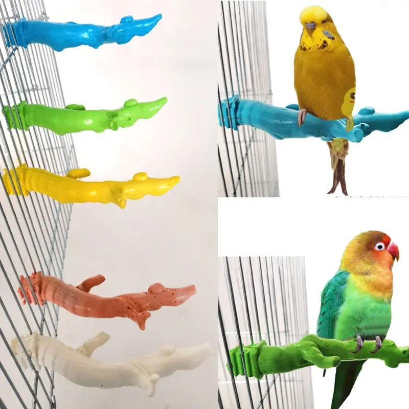 Птичья клетка моделирование ветви стенд perches попугай платформа Pet Parakeet волнистые