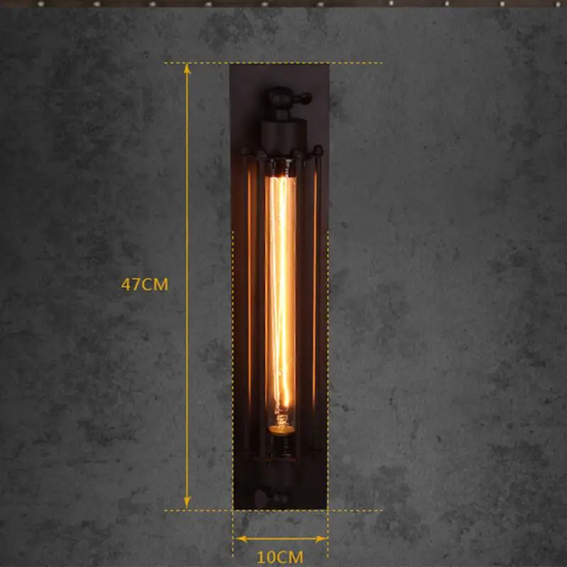 

Modern Corridor Vintage Retro Industrial E27 LED Wall Light Ceiling Wall Lamp Led W-filament Indoor LED Light Lamp 110-220V