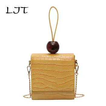 

LJT Crocodile Pattern Handbags PU Leather Mini Small Women Designer Vintage Small Crossbody Bags Brand Shoulder Messenger Bags