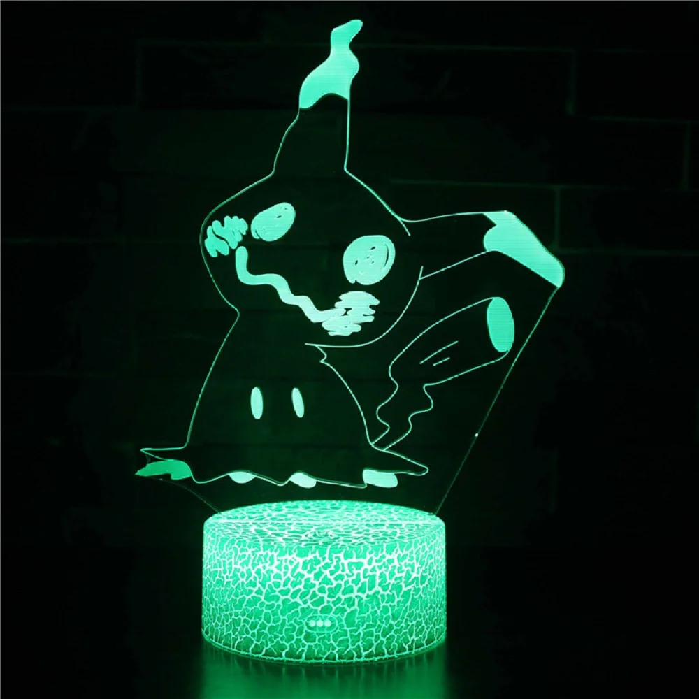 

LED Night 3D Lamp Touch 7 Color Change Table Moderne Desk Lamp Powered by Battery USB Table Lamps For Living Room