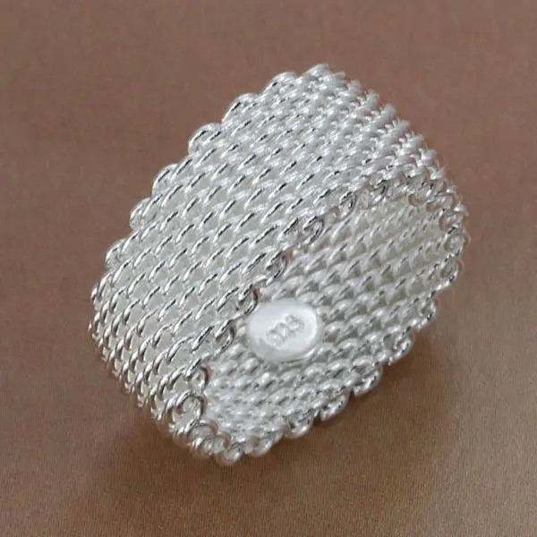 R040 Size:6,7,8,9,10 WholesaleSilver plated ring, silver fashion jewelry, Web Ri R040 Size:6,7,8,9,10 WholesaleSilver plated ring, silver fashion jewelry, Web Ri