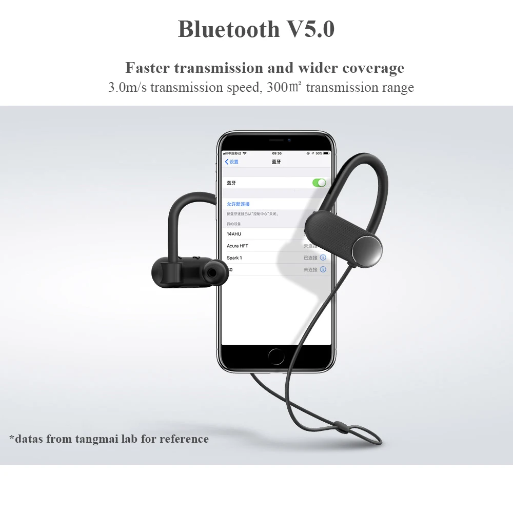 Original Tangmai S1 Wireless Earphones With Remote Control Microphone Bluetooth 5 0 Apt x For Ios Android Sports Earphones