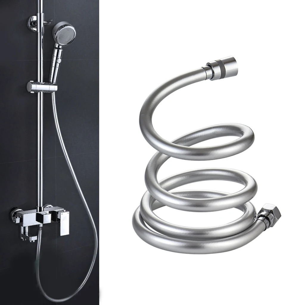 Hot sale PVC High Pressure 1.5m/2m Thickening anti winding Smooth Shower Hose For Bath Handheld