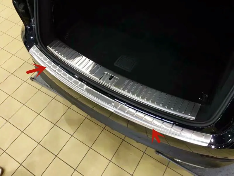 Stainless Steel Rear Bumper Sill Plate Guard Cover Trim 1pcs For