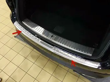 

Stainless Steel Rear Bumper Sill Plate Guard Cover Trim 1pcs For Porsche Cayenne 2018 2019