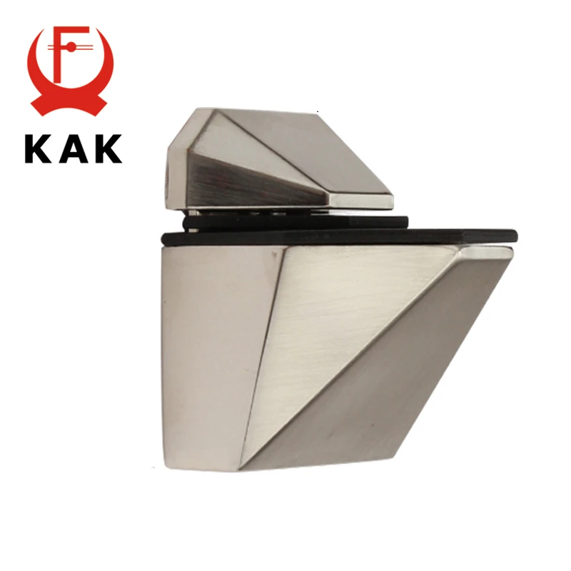 Glass Shelf Clamp Holder KAK Zinc Alloy Adjustable Glass Clamps for Shelves